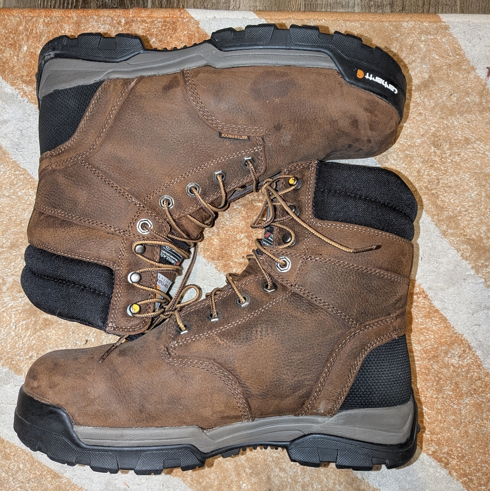Carhartt 8" Waterproof Insulated Composite Toe Work Boots - Men's 9
